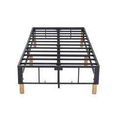 Metal Bed Frame Mattress Foundation Blue – Double