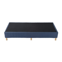 Metal Bed Frame Mattress Foundation Blue – King