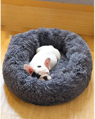 Soft Dog Bed Round Washable Plush Pet Kennel Cat Bed Mat Sofa Medium 60cm