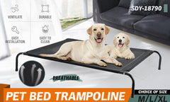 XL Elevated Trampoline Pet Bed Dog Puppy Raised Heavy Duty Large Hammock Mesh