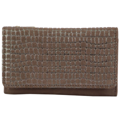 Pierre Cardin Womens Italian Leather Wallet Coin Purse ID Card Holder - Mocha