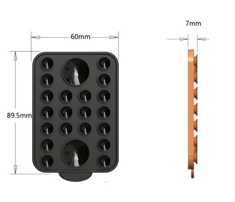 Rose-red Magnetic Phone Mount with High-Quality N52 Magnets - Strong, Durable, and Easy to Use