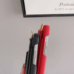 Beige Chic PU Leather Crossbody Wallet Case for iPhone 16 Pro Max - Card Holder with Detachable Strap & Finger Ring Grip