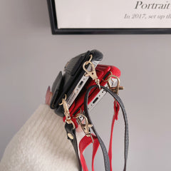 Beige Chic PU Leather Crossbody Wallet Case for iPhone 16 Pro - Card Holder with Detachable Strap & Finger Ring Grip